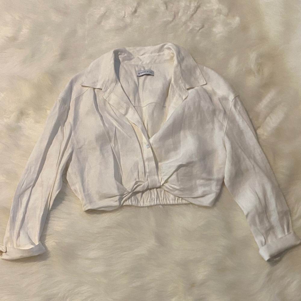 Gianni Bini Cream Lightweight Shirt Jacket